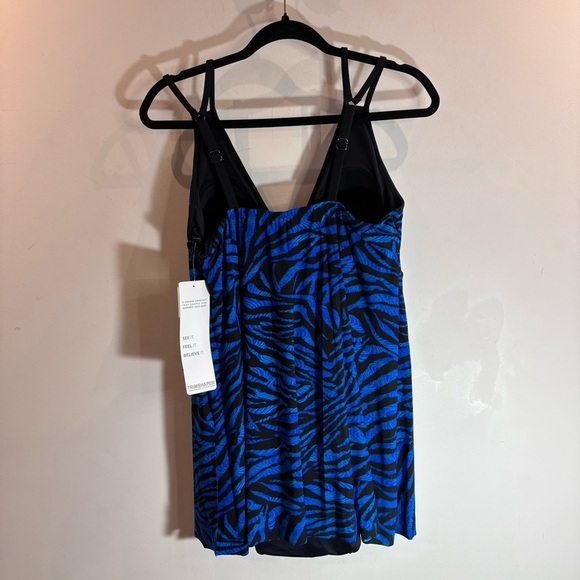 TRIMSHAPER Sz 14 By Miraclesuit One Piece Bathing Suit Double Straps New W/ Tag - Picture 8 of 16